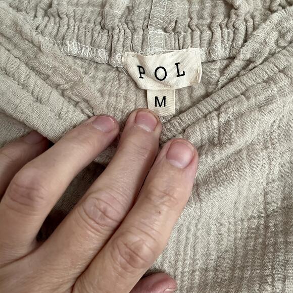 POL Ruffled Cotton Shorts NWOT Med boho fairy western - Picture 4 of 5